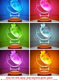 Doctor Gift, Surgeon Gift Cardiovascular Surgery Cardiology 3D Led Lamp Multicoloured