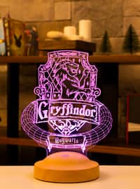 Harry Potter Gryffindor Gift, Hogwarts, Hogwarts Gryffindor Buildings Logo Gift, Birthday Gift Decorative LED Lamp
