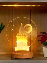Galata Tower Led Lamp, Istanbul Souvenir, Engraved Gift from Istanbul to Friends and Family, Homedecor