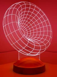 3D Gravity Led lamp, illusion lamp, room decoration lights up in any color