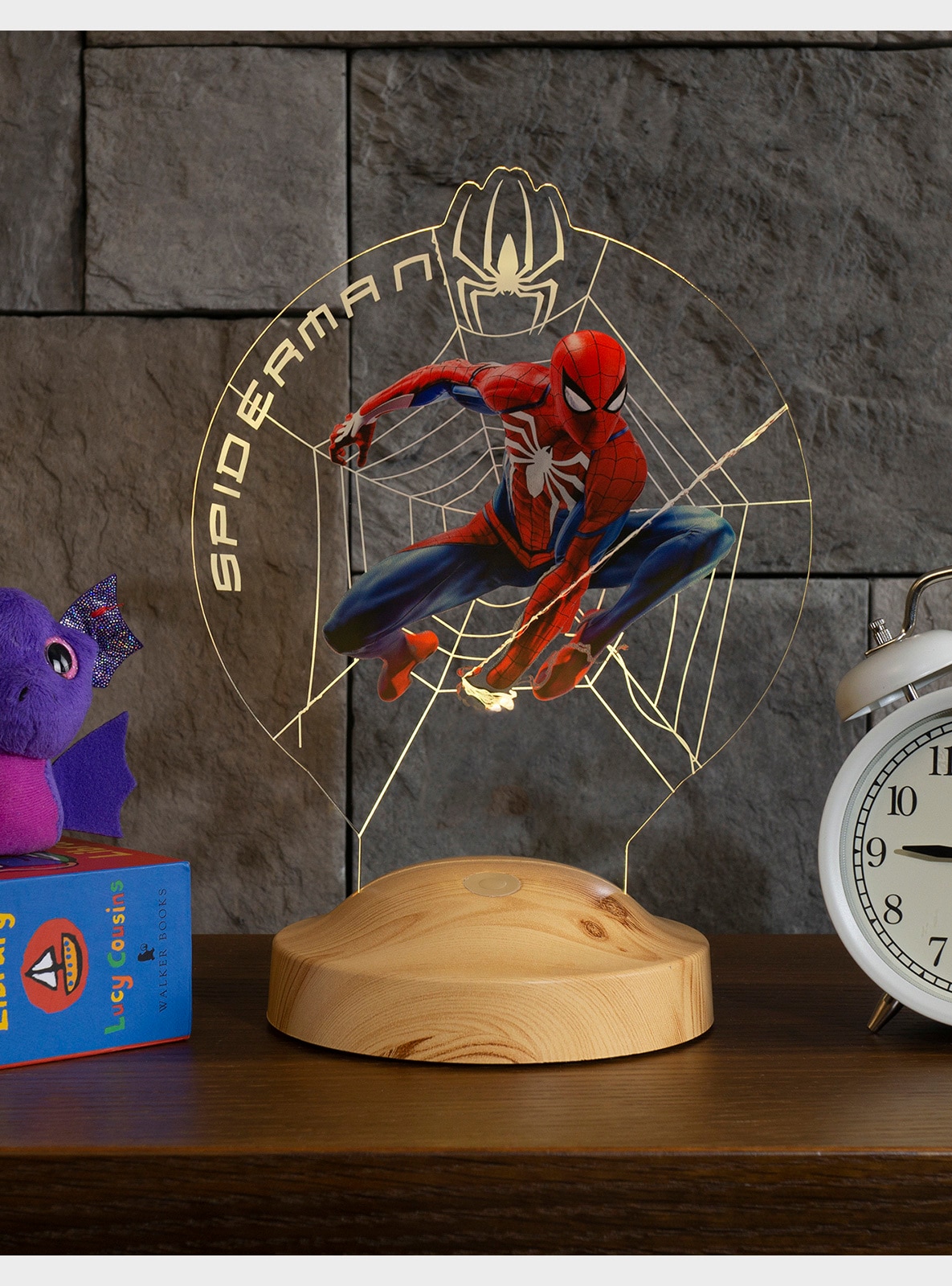ondernemer ondersteuning Uitvoerbaar Spiderman, Kids Room Spider-Man Night Light, Gift for Birthday Colorful Led  Lamp