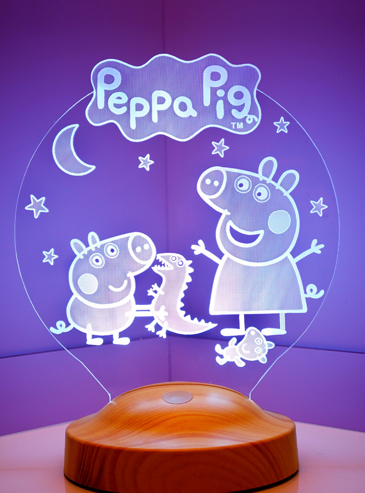 Peppa Wutz Led Nachtlampe für Kinder und Peppa Fans, Kinderzimmer Lampe als  Geschenk, Nachtlicht für Kinder
