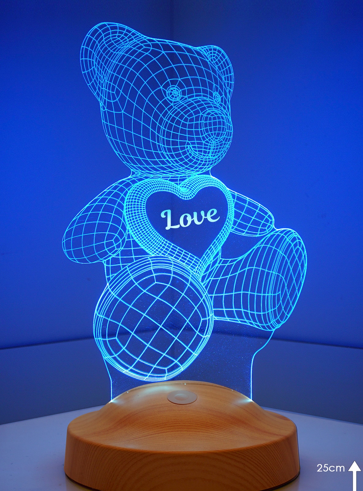 Teddy Bären Geschenk 3D-LED-Lampe, Kinderzimmer Nachtlicht, Geschenk für  Teddy Fans 