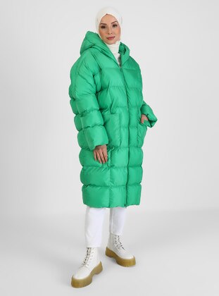 BÜRÜN Green Puffer Jackets