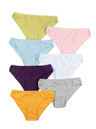 Women's Panties 7 Pack Lycra Mustard