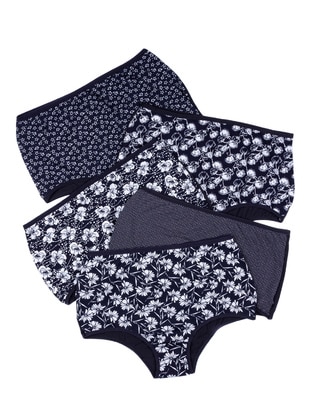 Women's Panties 5 Pack High Waist Non-Marking Navy Blue