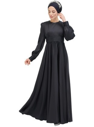 Moda Echer Black Modest Evening Dress