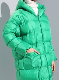 BÜRÜN Green Puffer Jackets