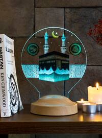 Kaaba Night Lamp, İslamic Room Decor, Gift for Muslim Friend, Mecca Lamp, Colour Changing Night Light, Eid Mubarak