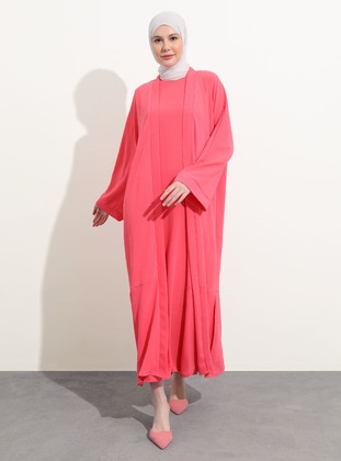 Coral - Unlined - Crew neck - Suit - Refka