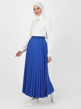 Saxe Blue - Unlined - Skirt - Refka