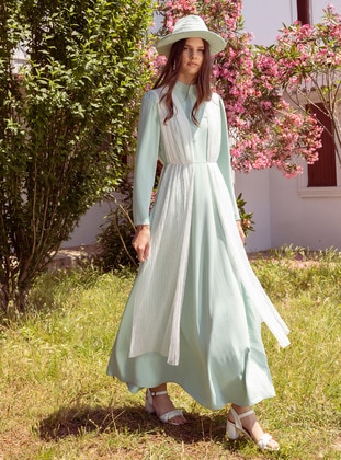 Al Tatari Green Modest Dress