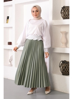Benguen Green Almond Skirt
