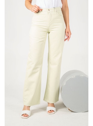 Melike Tatar Mint Denim Trousers