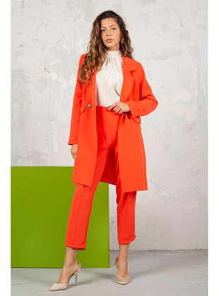 Orange - Suit - Melike Tatar