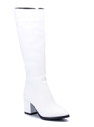 White Women's Boots Em2427