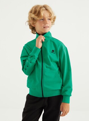 Tommy Life Green Boys` Sweatshirt