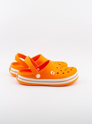 Flat Slippers - Orange - Kids Slippers - Liman Ayakkabı