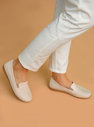 Casual - Cream - Casual Shoes - Liman Ayakkabı