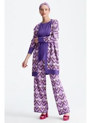 TIĞ TRİKO Purple Knit Suits