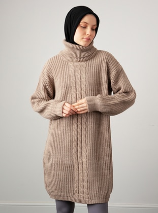  Knit Knit Sweater Tunic Mink