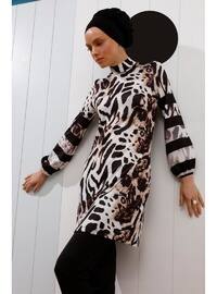 Modern Leopard Print Design Swimsuit