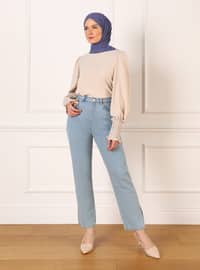 Icy Blue - Denim Trousers