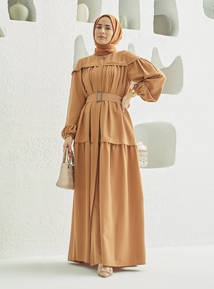 Neways Camel Modest Dress