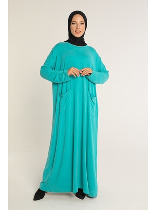 Green - Plus Size Dress - Maymara