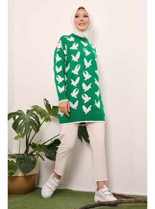 İmaj Butik Green Knit Tunics