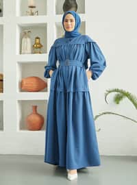  Indigo Modest Dress
