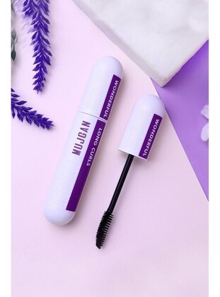 Mujgan Wonderful Long Curls Black Mascara With White Purple Packaging