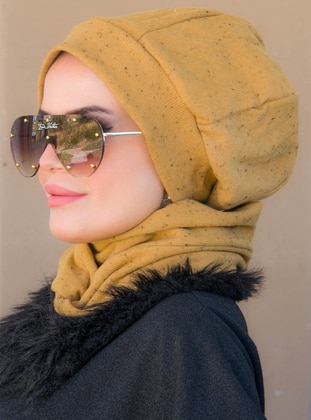 Instant Hijab Mustard Instant Scarf