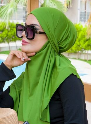 Instant Hijab Spring Green Instant Scarf