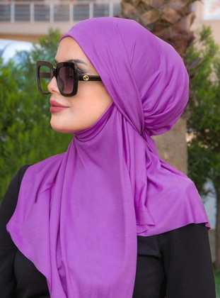 Instant Hijab Violet Instant Scarf
