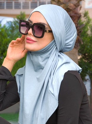 Instant Hijab Baby Blue Instant Scarf