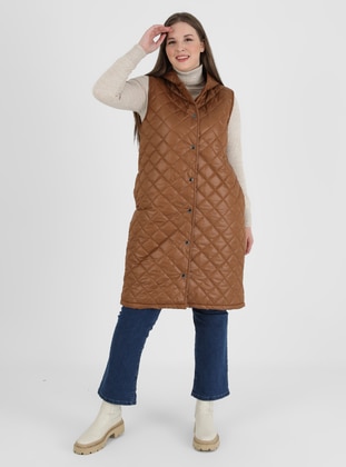 Plus Size Quilted Vest Taba