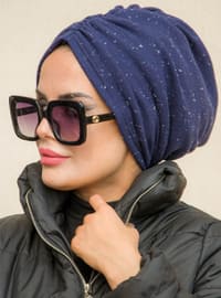 Instant Hijab Navy Blue Instant Scarf
