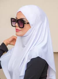 Instant Hijab White Instant Scarf