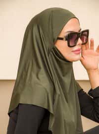 Instant Hijab Khaki Instant Scarf