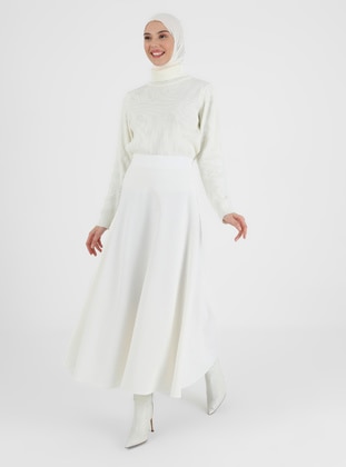 Plain Skirt White