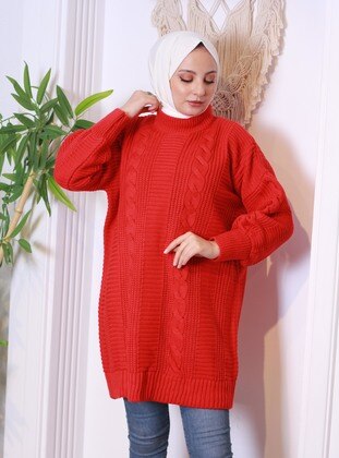 Vav Red Knit Tunics
