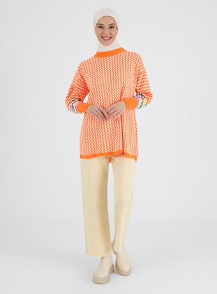 Vav Orange Knit Tunics