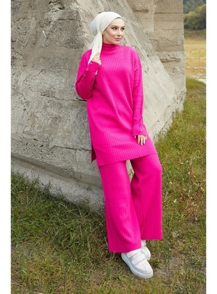 InStyle Fuchsia Knit Suits