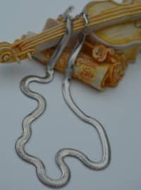  Silver tone Necklace