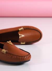Tan - Casual - Tan - Faux Leather - Casual - Tan - Faux Leather - Casual Shoes
