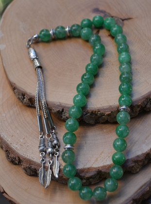 Stoneage Green Prayer Beads