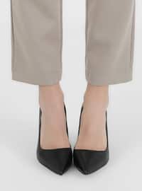 Topuklu Ayakkabı - Siyah Cilt