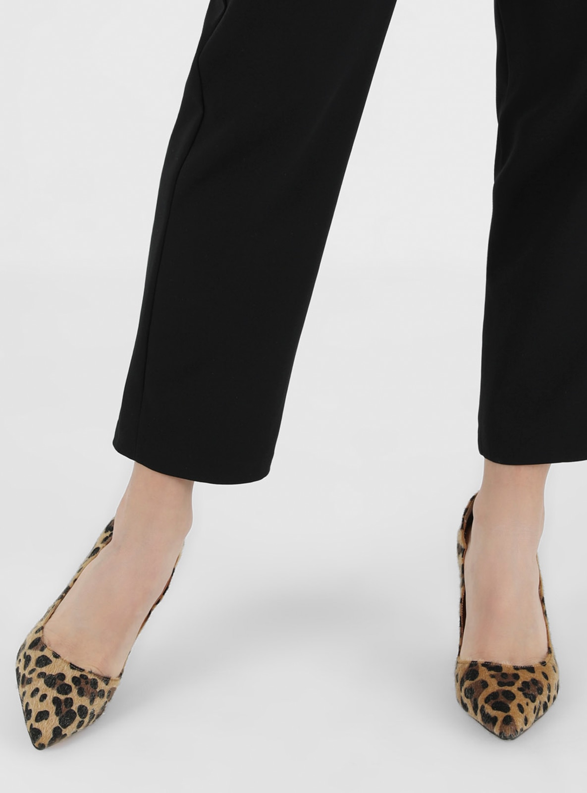 Zara Leopard Print Mule Heels Shoes Size 4 Smokey Brown Airfit Comfort  Perspex | eBay