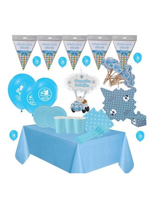 Arsimo Baby Blue Party Decorations